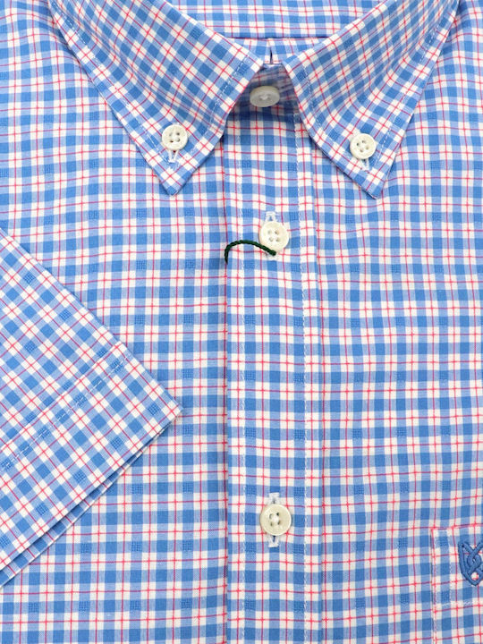 The Bostonians Men's Shirt Short Sleeve Checked Caro