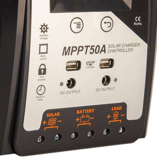 Andowl Ρυθμιστής Φόρτισης MPPT 50A