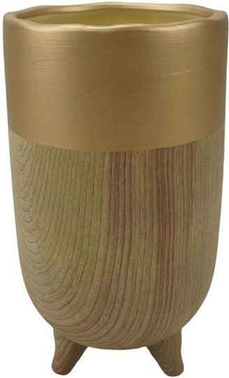 Oriana Ferelli Декоративна ваза Керамика Gold-Natural 15x27x27см 1бр