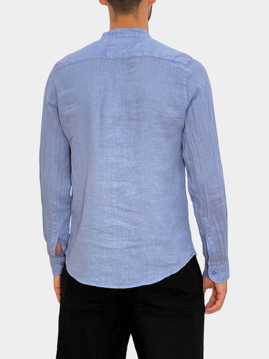 Leinen Hemd Hellblau
