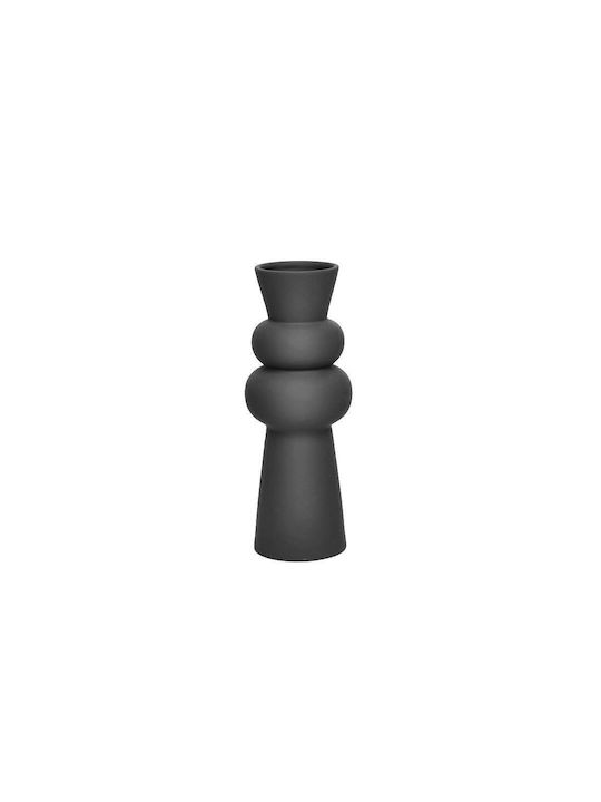Zaros Vază Decorativă Ceramică Minimal Gri 12.3x12.3x33.2cm 1buc