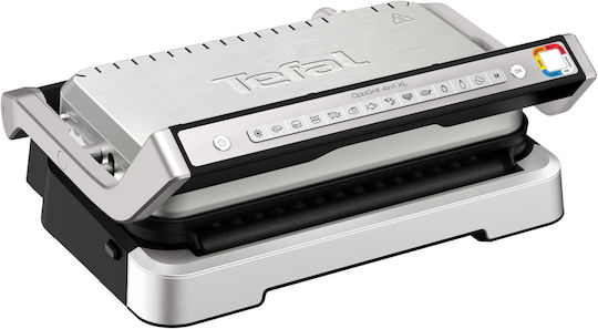 Tefal Optigrill 4in1 XL Tabletop Electric Grill Smooth and Ribbed Plate 2200W with Lid and Adjustable Thermostat 46cmx36cmcm