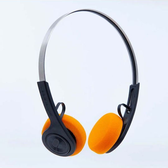 Wireless Bluetooth On Ear Headphones with 12 hours of Operation Orange