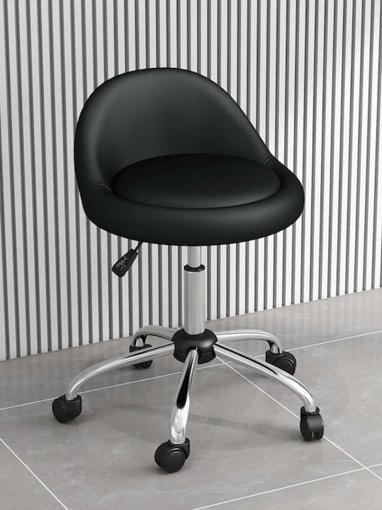 Office Desk Stool Black 35x35x83cm