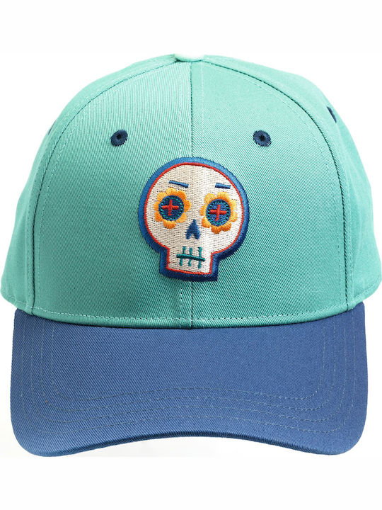 Djeco Kinderhut Jockey Stoff Blau