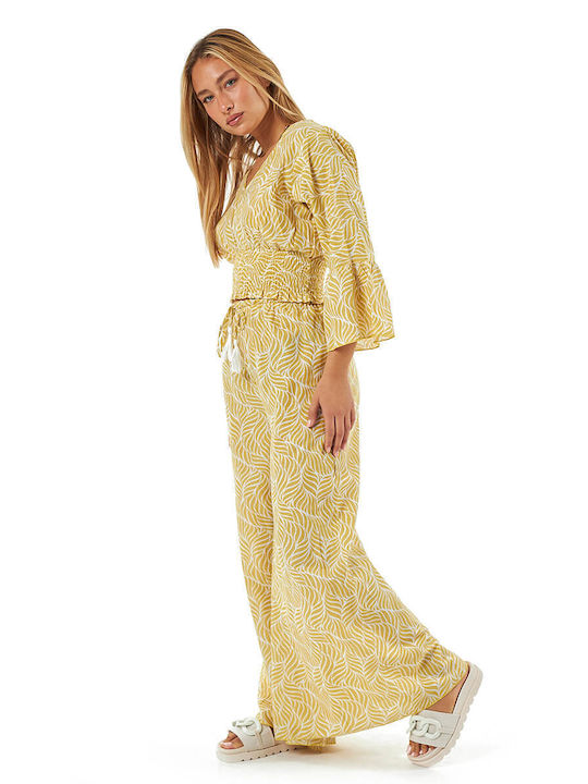 Verde Women's Caftan Beachwear Yellow