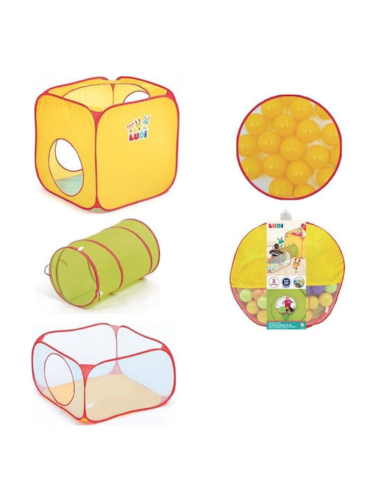 Ludi Kids Play Tunnel Cube - Tent for 2+ years Multicolour
