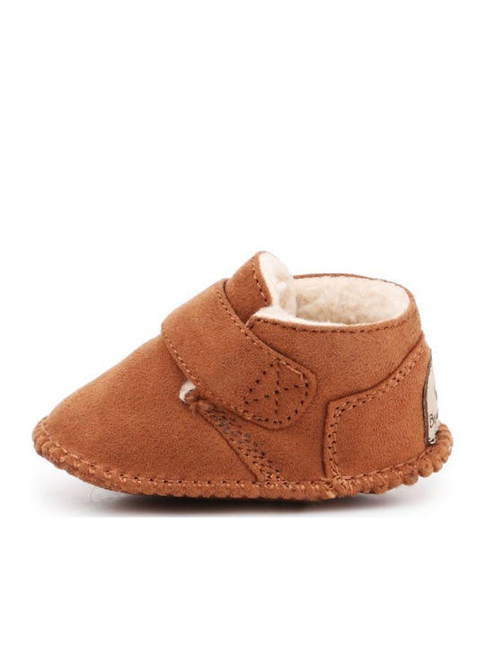 Bearpaw Soft Sole Baby Slippers Brown