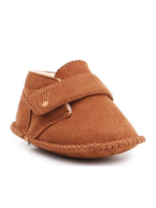 Bearpaw Soft Sole Baby Slippers Brown