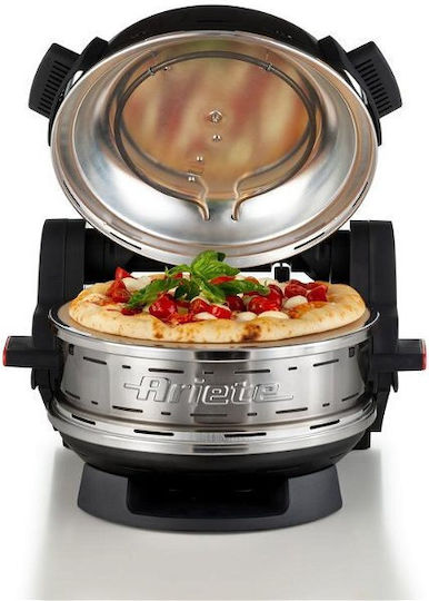 Ariete Pizzeria Italiana Pizzabäcker 2300W mit Kapazität 8Es Schwarzer