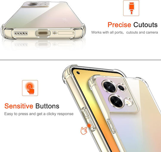 Techsuit Techsuit Back Cover Σιλικόνης Διάφανο (Oppo Reno8)