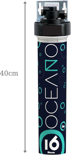 Oceano QL2 Water Filtration System Single Under Sink Micron ½" with Replacement Filter Oceano ON16 AG 0,5μm 57-0074