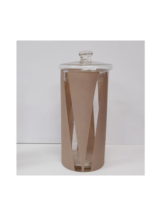 Kaemingk Διακοσμητικό Βάζο Glas Beige 25cm 1Stück