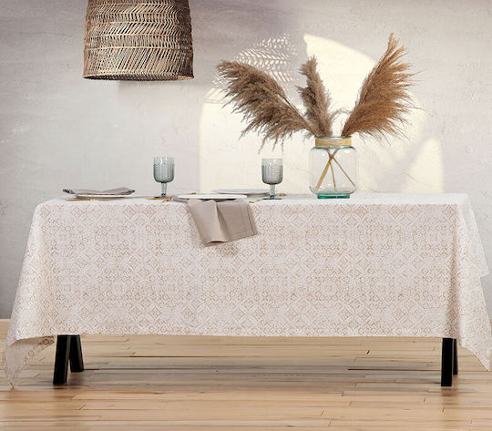 Nef-Nef Homeware Διακοσμητικό Βάζο Γυάλινο Raffia Λευκό Φ25xΥ25cm