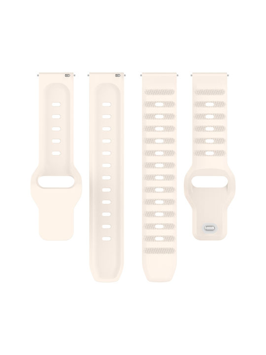 Techsuit Armband Beige (Huawei Watch GT 2, GT 2 Pro, GT 3 Pro, Ultimate; Xiaomi Watch S1) Techsuit Armband Beige (Huawei Watch GT 2, GT 2 Pro, GT 3 Pro, Ultimate; Xiaomi Watch S1)