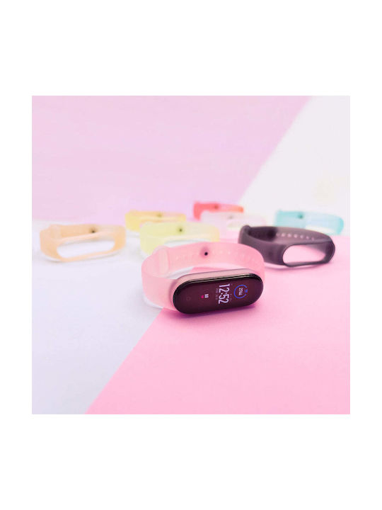 Hurtel Λουράκι Σιλικόνης Ροζ (Mi Smart Band 5/Mi Smart Band 6)