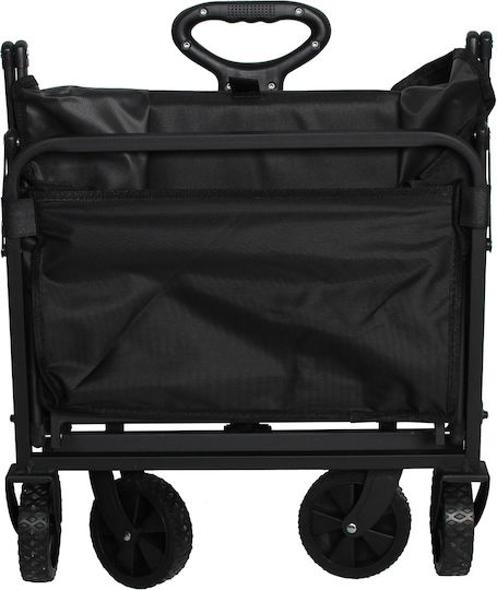 Foldable Garden Cart Metallic Four-Wheel 76x46x47cm