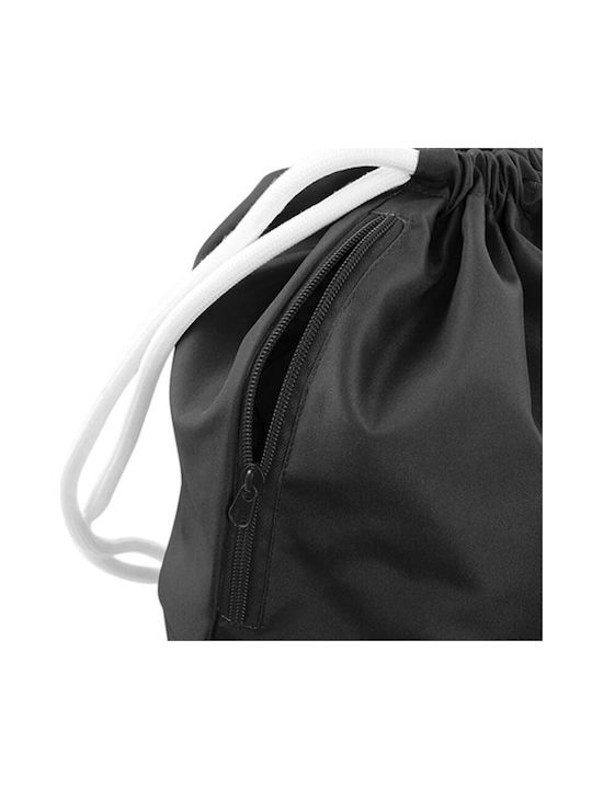 Mercedes Backpack Bag Gymbag Black Pocket 40x48cm & Thick White Cords