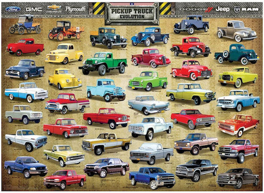 Pickup Truck Evolution Puzzle 2D 1000pcs