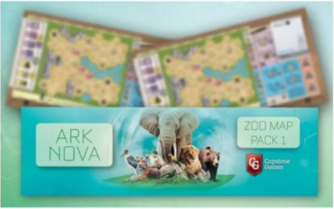 Game Expansion Ark Nova Zoo Map Pack 1 for 1-4 Players 14+ Years Old (EN) Feuerland Spiele