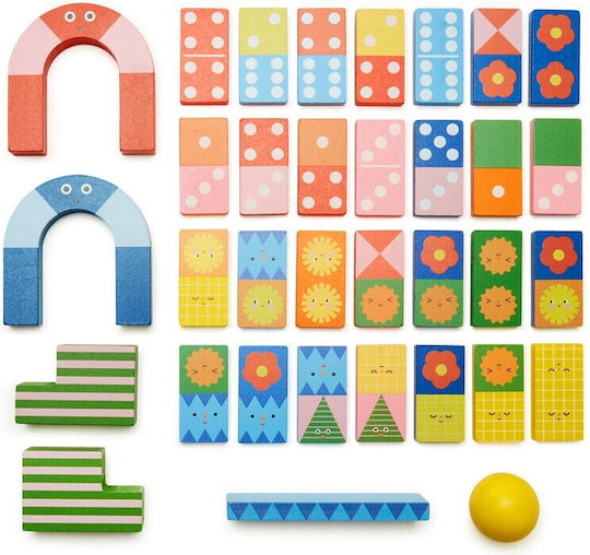 Brettspiel Ντομινο Ξυλινο Kikkerland Topple Twist 3+ Jahre (EN) Kikkerland