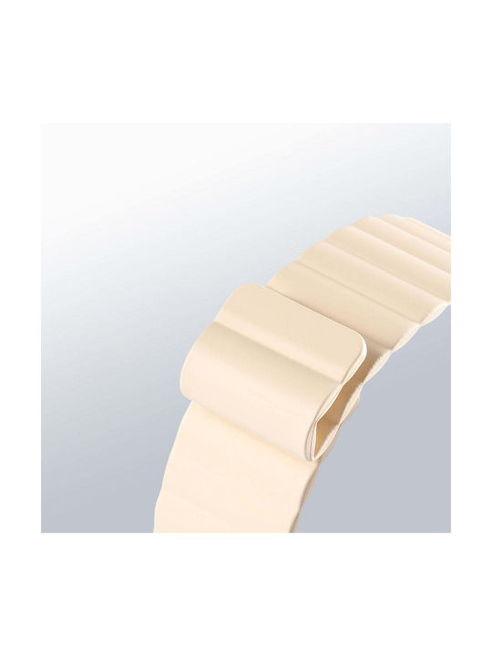 Dux Ducis Magnetic Λουράκι Μεταλλικό Μπεζ (Apple Watch 42/44/45mm)