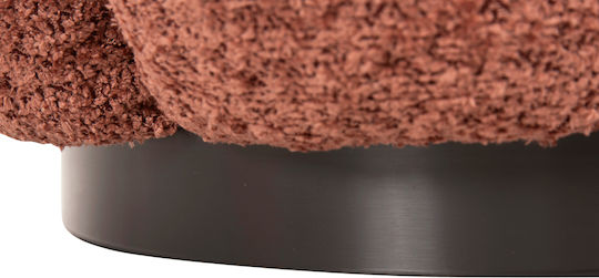 Scaune Camera de zi Tapițat cu Țesătură Kripp Pink Boucle / Black Base 60x60x31buc