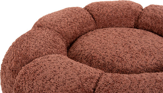 Scaune Camera de zi Tapițat cu Țesătură Kripp Pink Boucle / Black Base 60x60x31buc