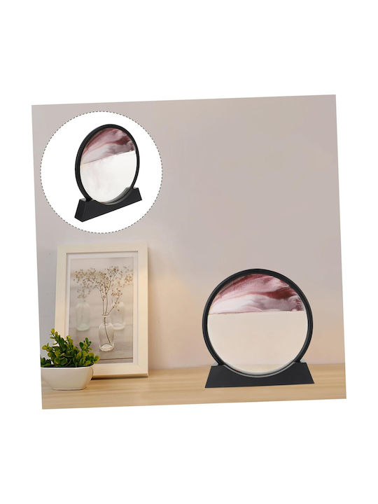 Home Office Decor Hourglass Shape Glass Sand 3d 26x27 Cm Burgundy Black Home Office Decor Hourglass Shape Glass Sand 3d 26x27 Cm Burgundy Black