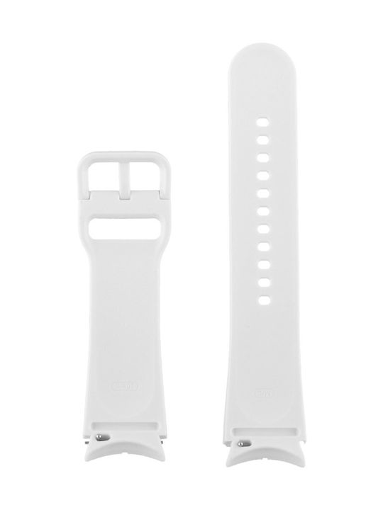 Volte-Tel Strap Silicone White (Galaxy Watch4/5/6/7/FE/4 Classic/6 Classic/5 Pro)