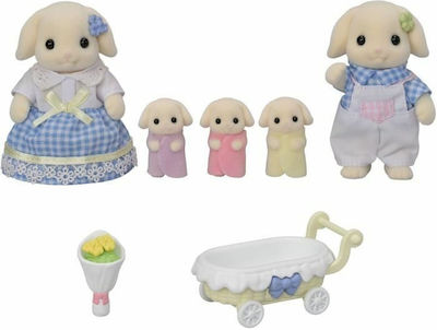 Epoch Toys Miniature Toy Rabbit Family Sylvanian Families