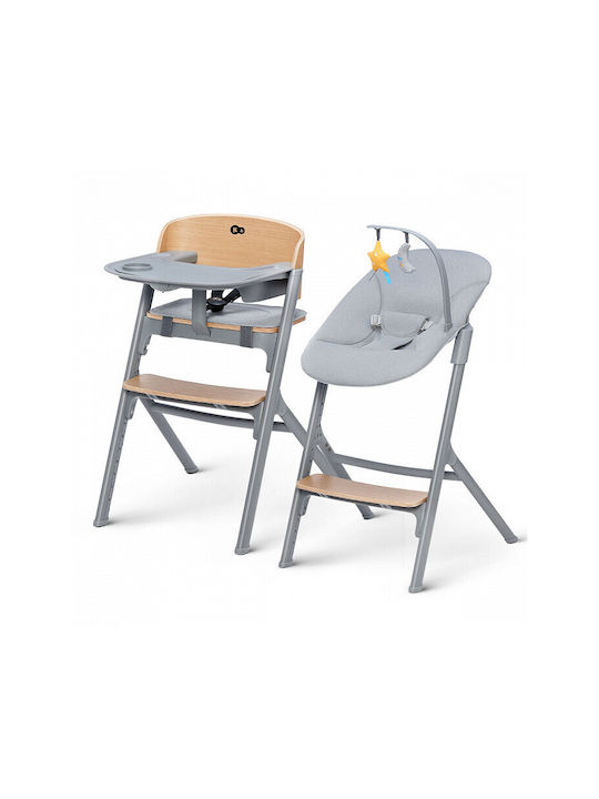 Kinderkraft Livy Baby Highchair 4 in 1 with Adjustable Height Gray