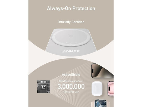 Anker Magsafe Charger 15W Whites (MagGo 3-in-1)