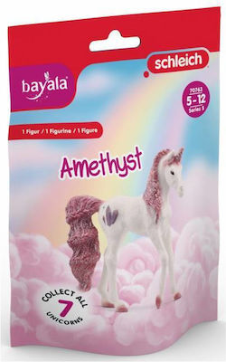 Schleich-S Miniature Toy Unicorn Amethyst Bayala for 5-12 Years 8.8cm.