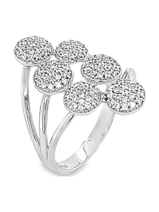 Xryseio Damen Ring mit Zirkonia aus Silber
