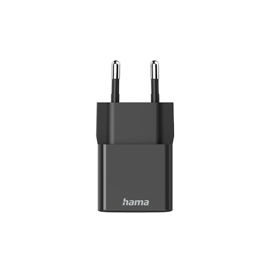 HAMA Φορτιστής Χωρίς Καλώδιο με Θύρα USB-C 25W Power Delivery Μαύρος (00201651)