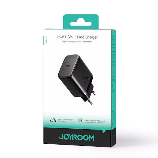 Joyroom Φορτιστής Χωρίς Καλώδιο με Θύρα USB-C 25W Power Delivery Λευκός (JR-TCF11)