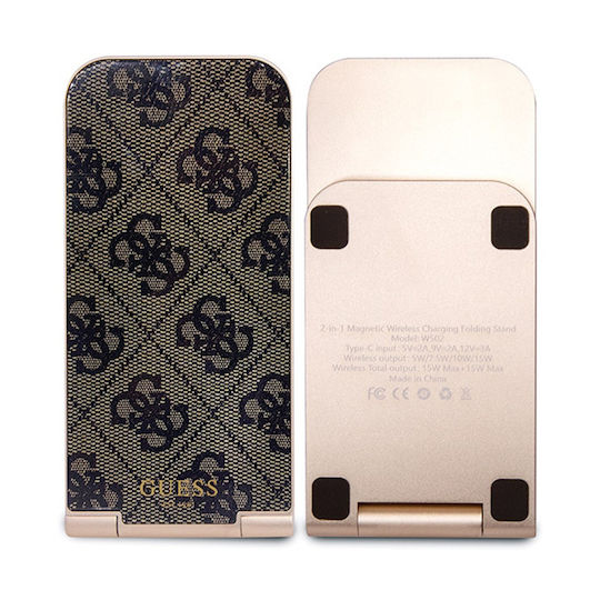 Guess Guess Ασύρματος Handyladegerät (Qi Pad) 15W Braune