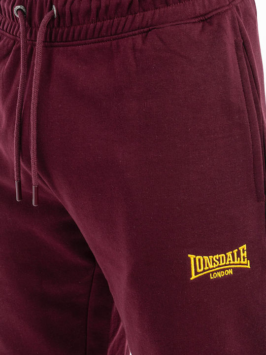 Παντελόνι Φόρμας με Λάστιχο Oxblood/yellow