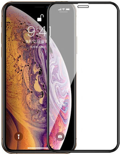 9h Пълно лепило Закалено стъкло за цялото лице Черен (iPhone 15 Pro)
