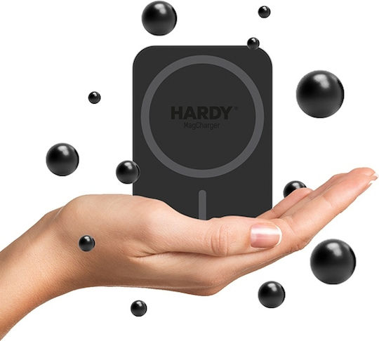 3MK Βάση Κινητού Αυτοκινήτου Hardy MagCharger με Μαγνήτη και Ασύρματη Φόρτιση Μαύρη