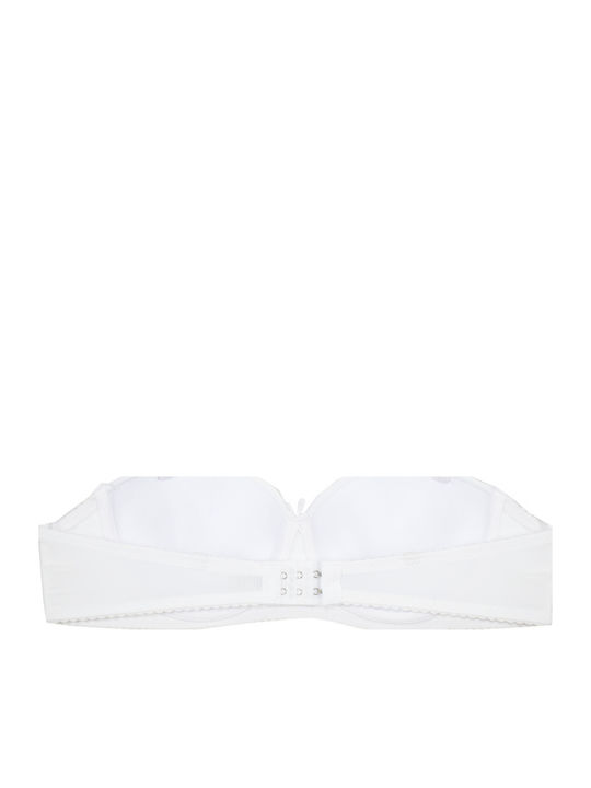 WHITE BEIGE Без презрамки Сутиен с Банели 2Pack