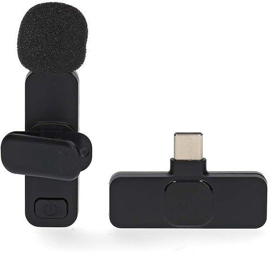 Nedis MICW110BK Wireless Microphone Πέτου, Clip On for Vocals