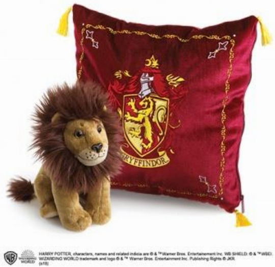 The Noble Collection Λούτρινο Harry Potter με Μαξιλάρι Μασκότ Gryffindor (Harry Potter) 25 εκ.