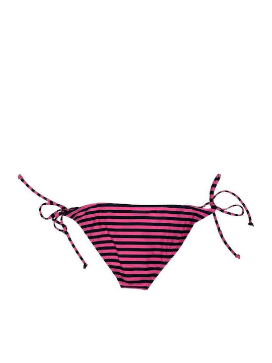 Bk1608pr Bikini Brazil with Ties Fuchsia