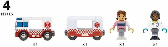 Brio Toys Αυτοκινητάκι Ασθενοφόρο για 3+ Ετών