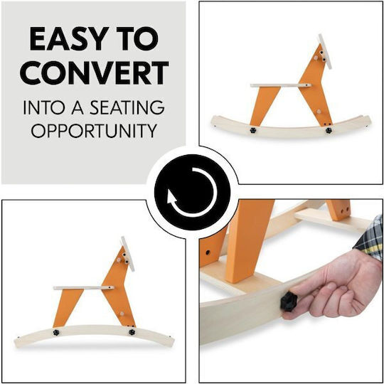 Hauck Wooden Rocking Toy Orange
