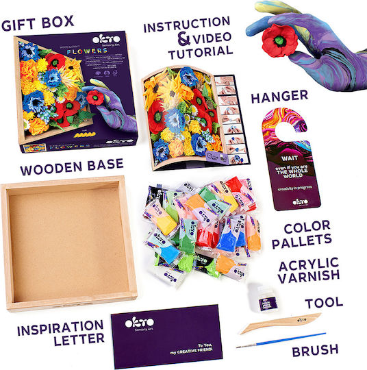 Diy Creative Clay Wood & Craft Flowers Freedom Construction Set