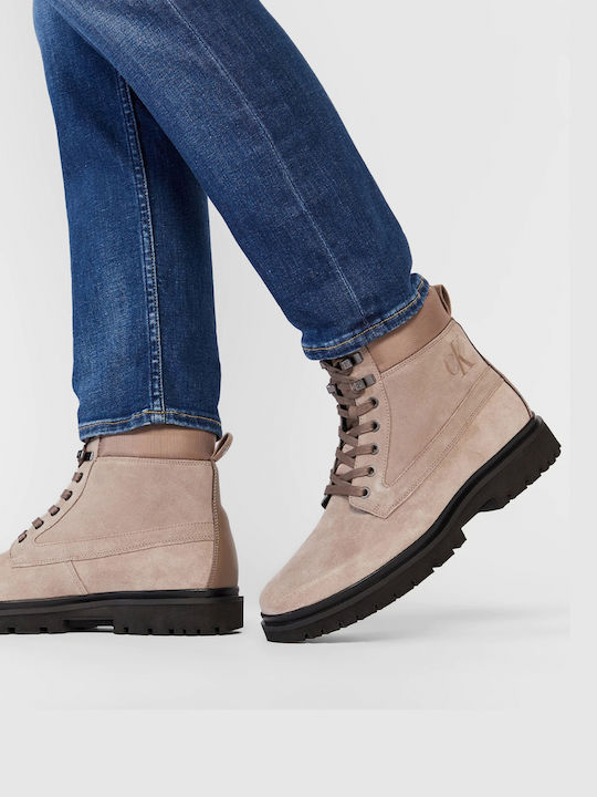 Suede Bej Ghete barbati