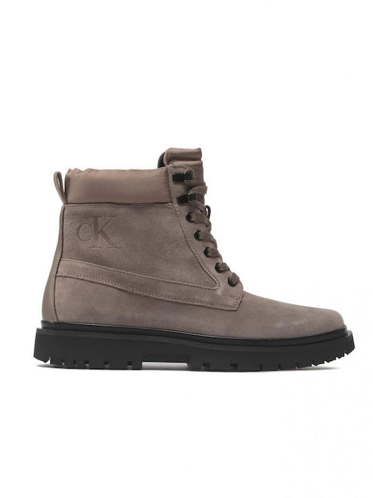 Suede Bej Ghete barbati